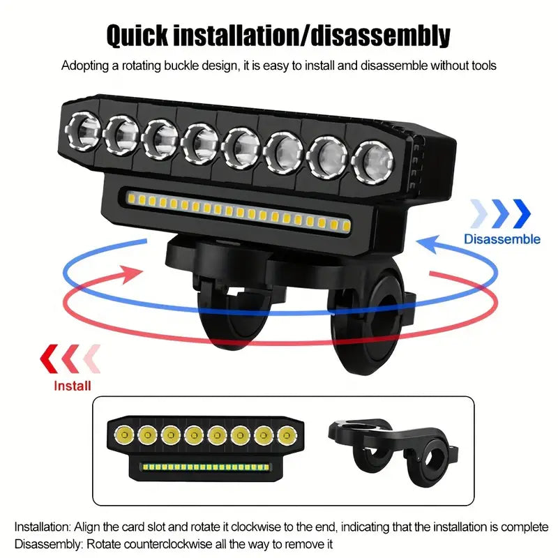 1pc Rechargeable LED Bright Bicycle - YKP006