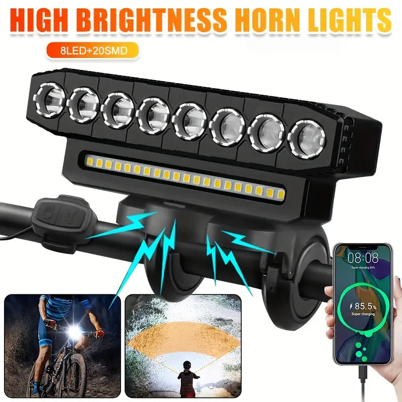 1pc Rechargeable LED Bright Bicycle - YKP006