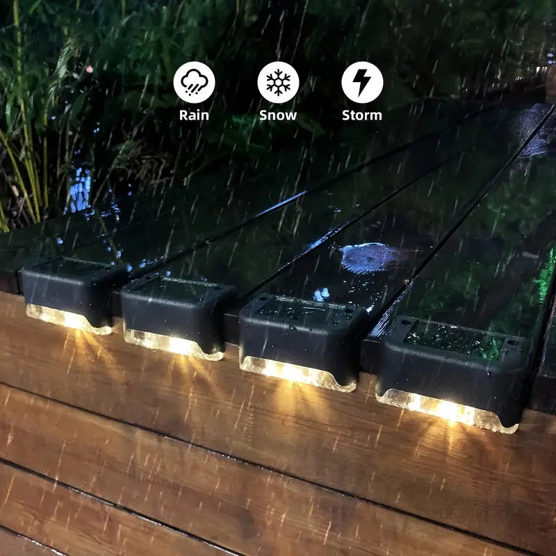 8/16pcs Solar Powered Garden Deck Lights -YKP011