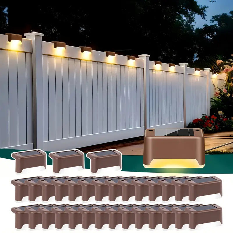 8/16pcs Solar Powered Garden Deck Lights -YKP011