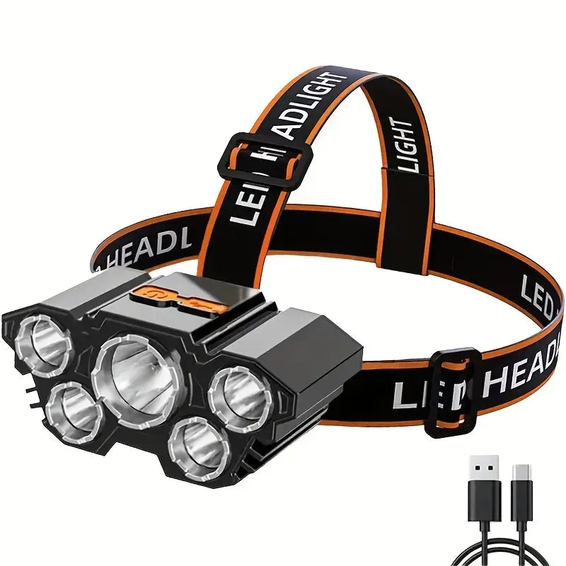 Super Bright 5 LED Headlamp - YKP03