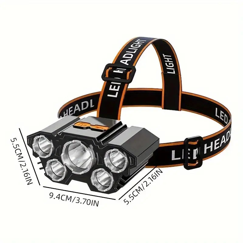 Super Bright 5 LED Headlamp - YKP03