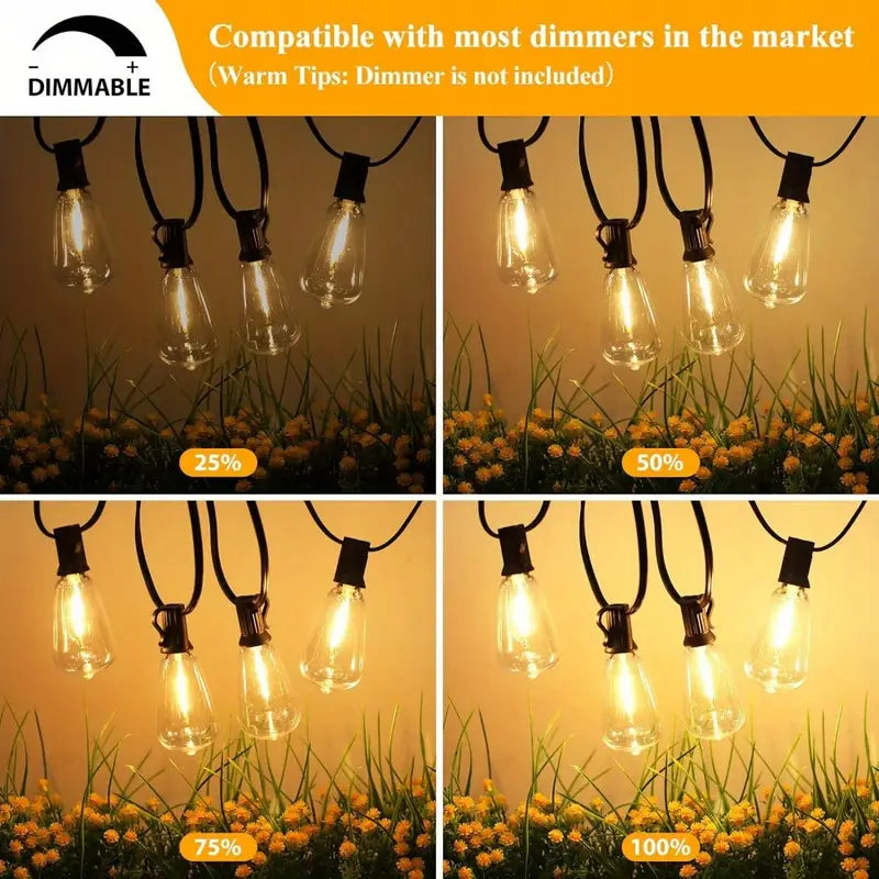 Outdoor String Lights For Patio Connectable-YKP008