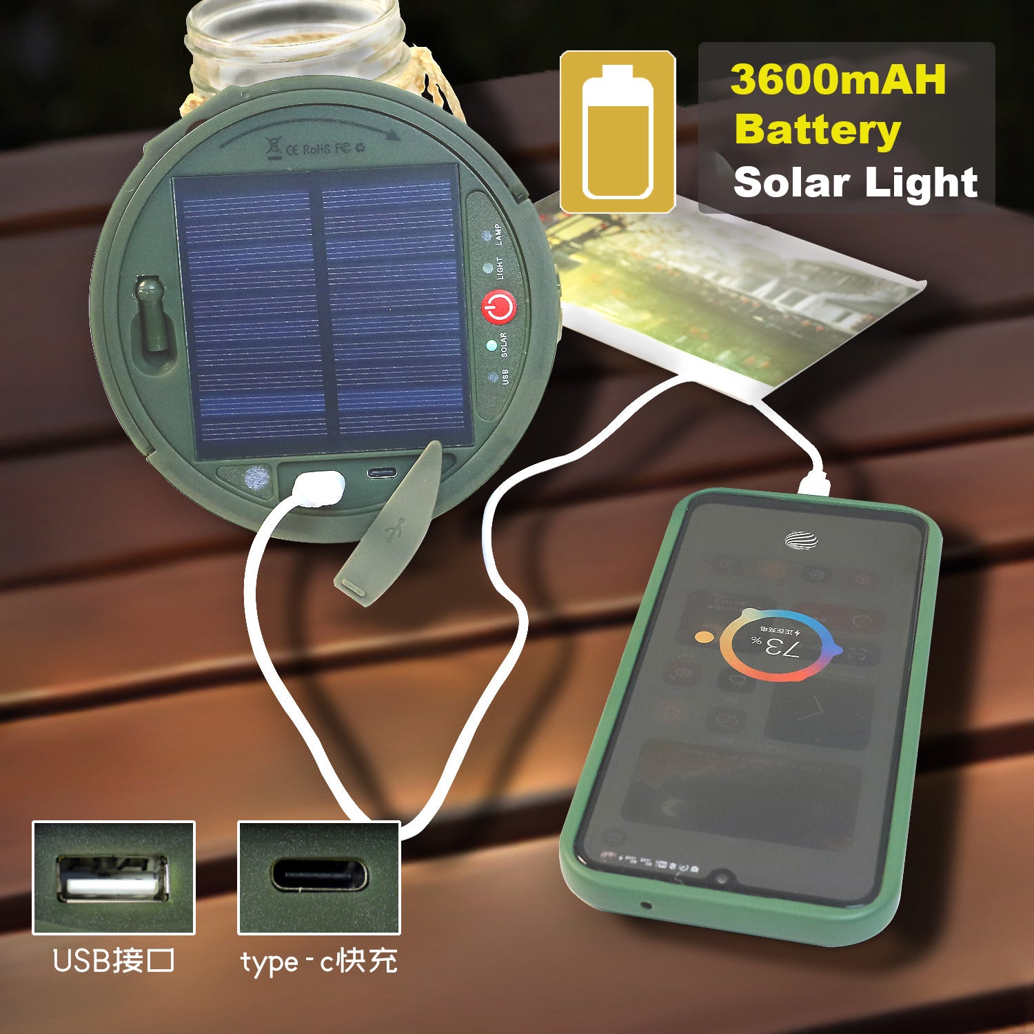 10M/32FT SOLAR CAMPING LIGHT - YKP02